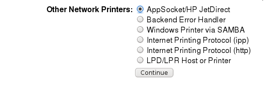 localhost:631 in firefox