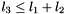 $l_3\leq l_1+l_2$
