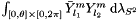 $\int_{[0,\theta]\times[0,2\pi]} \bar{Y}_{l_1}^{m} Y_{l_2}^{m} \;\mathrm{d}\lambda_{S^2}$
