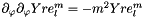 $\partial_{\varphi}\partial_{\varphi} Yre_{l}^{m} = -m^{2} Yre_{l}^{m}$