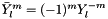$\bar{Y}_{l}^{m} = (-1)^{m} Y_{l}^{-m}$